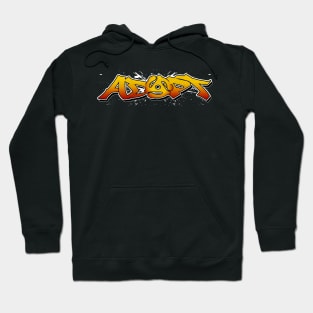 Adapt 45 (yellow to red fade with white splatter) Hoodie